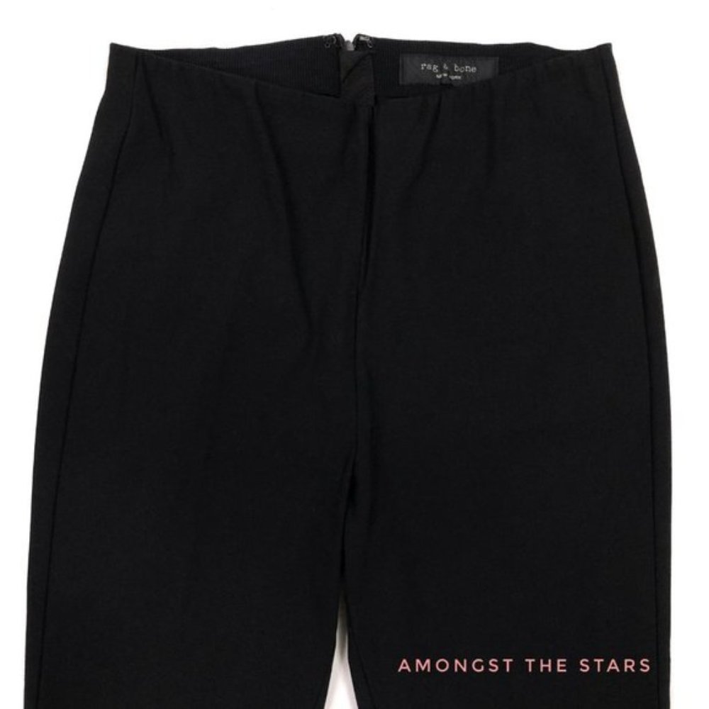 Rag & Bone Simone Snap Button Straight Black Pants - image 8